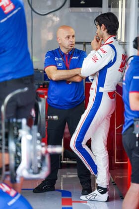 RESTA Simone (its), Technical Director of Haas F1 Team, with GIOVINAZZI Antonio (ita), Haas F1 Team VF-22 Ferrari, portrait during the Formula 1 Pirelli Gran Premio d™Italia 2022, Italian Grand Prix 2022, 16th round of the 2022 FIA Formula One World Championship, WM, Weltmeisterschaft from September 9 to 11, 2022 on the Autodromo Nazionale di Monza, in Monza, Italy - F1 - ITALIAN GRAND PRIX 2022 DPPI Panoramic 20220908_GOOD4247