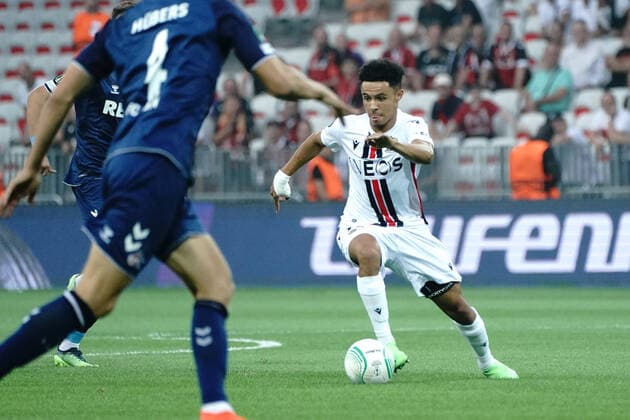 Sofiane Diop (OGC Nice) FOOTBALL : OGC Nice vs FC Cologne - Ligue Europa ConfÃ rence - Nice - 08 09 2022 NorbertScanella Panoramic 