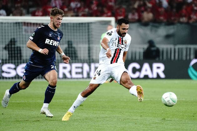 GaÃ«tan Laborde (OGC Nice) FOOTBALL : OGC Nice vs FC Cologne - Ligue Europa ConfÃ rence - Nice - 08 09 2022 NorbertScanella Panoramic 