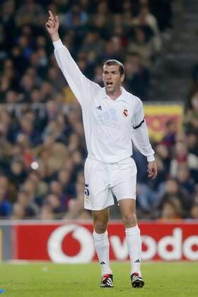 2002: Zinedine Zidane of Real Madrid. Credit: PRESSINPHOTO. Copyright: xx I000020N8Xg8WVf8