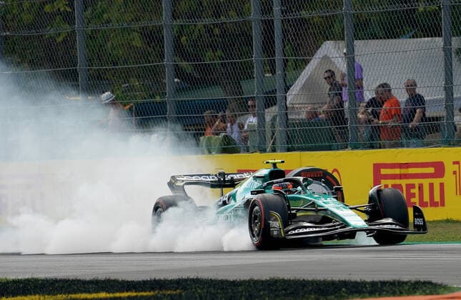FORMULA 1 PIRELLI GRAN PREMIO D ITALIA 2022 09 09 2022, Autodromo Nazionale di Monza, Monza, FORMULA 1 PIRELLI GRAN PREMIO D ITALIA 2022 ,in picture Nyck de Vries NEL , Aston Martin Aramco Cognizant Formula One Team brakes before the first turn nordphotoxGmbHx xBratic nph00250