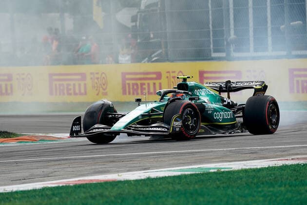 FORMULA 1 PIRELLI GRAN PREMIO D ITALIA 2022 09 09 2022, Autodromo Nazionale di Monza, Monza, FORMULA 1 PIRELLI GRAN PREMIO D ITALIA 2022 ,in picture Nyck de Vries NEL , Aston Martin Aramco Cognizant Formula One Team brakes before the first turn nordphotoxGmbHx xBratic nph00250