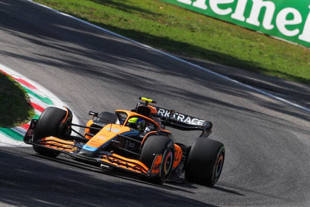 Lando Norris (GBR) McLaren MCL36 during 2022 Formula 1 Pirelli Gran Premio d Italia - Grand Prix of Italy - Free practice, Formula 1 Championship in Monza, Italy, September 09 2022  Copyright: xAlessioxDexMarcox xipa-agency.nex xLivexMediax 0