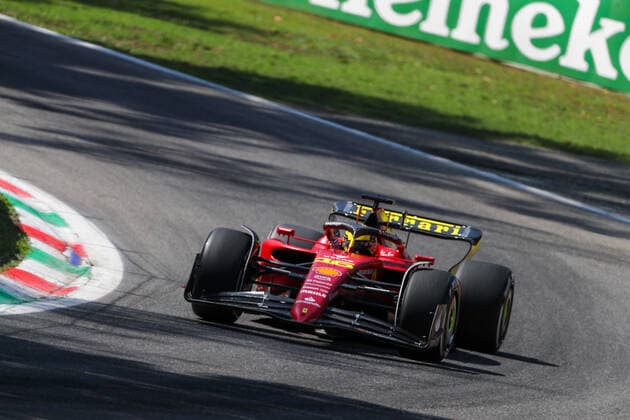 Charles Leclerc (MON) Ferrari F1-75 during 2022 Formula 1 Pirelli Gran Premio d Italia - Grand Prix of Italy - Free practice, Formula 1 Championship in Monza, Italy, September 09 2022  Copyright: xAlessioxDexMarcox xipa-agency.nex xLivexMediax 0