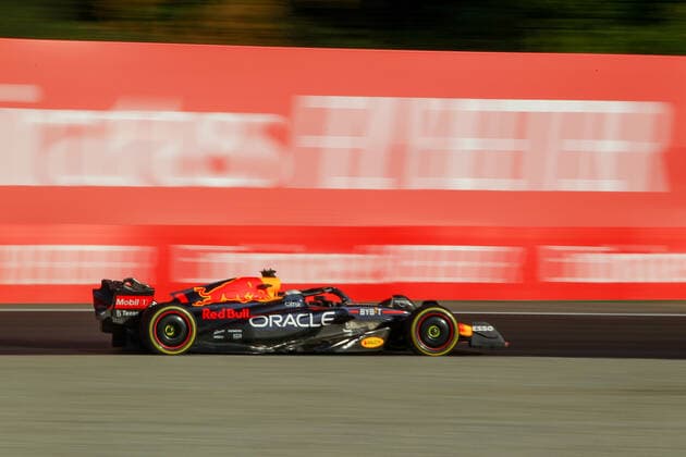 Max Verstappen (NED) Redbull Racing RB18 during 2022 Formula 1 Pirelli Gran Premio d Italia - Grand Prix of Italy - Free practice, Formula 1 Championship in Monza, Italy, September 09 2022  Copyright: xAlessioxDexMarcox xipa-agency.nex xLivexMediax 0