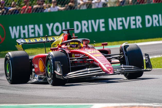 Charles Leclerc driving the (16) Scuderia Ferrari F1-75 during 2022 Formula 1 Pirelli Gran Premio d Italia - Grand Prix of Italy - Free practice and qualifying, Formula 1 Championship in Monza, Italy, September 10 2022  Copyright: xLucaxRossinix xipa-agency.netx xLivexMediax 0