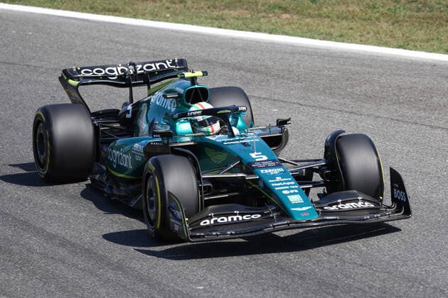 F1 Gran Prix of Italy Sebastian Vettel of Aston Martin on track during final practice for the F1 Grand Prix of Italy. Monza Autodromo Nazionale Italy Copyright: xMarcoxCanonierox