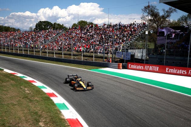 F1 Gran Prix of Italy Daniel Ricciardo of McLaren on track during final practice for the F1 Grand Prix of Italy. Monza Autodromo Nazionale Italy Copyright: xMarcoxCanonierox