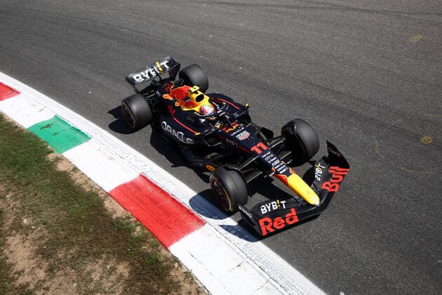 F1 Gran Prix of Italy Sergio Perez of Red Bull Racing on track during final practice for the F1 Grand Prix of Italy. Monza Autodromo Nazionale Italy Copyright: xMarcoxCanonierox