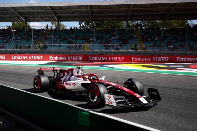 F1 Gran Prix of Italy Guanyu Zhou of Alfa Romeo F1 Team on track during final practice for the F1 Grand Prix of Italy. Monza Autodromo Nazionale Italy Copyright: xMarcoxCanonierox