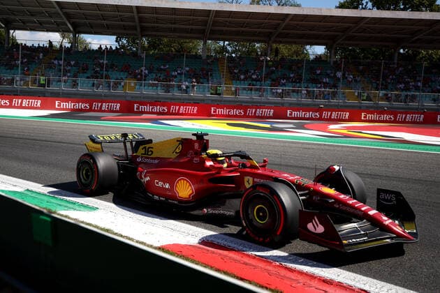 F1 Gran Prix of Italy Charles Leclerc of Scuderia Ferrari on track during final practice for the F1 Grand Prix of Italy. Monza Autodromo Nazionale Italy Copyright: xMarcoxCanonierox