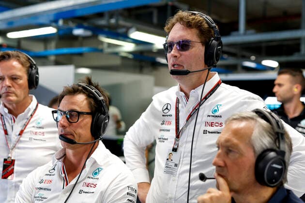 Toto Wolff AUT, Mercedes AMG Petronas F1 Team , Ola Källenius SWE, Chairman of the Board of Management of Mercedes Benz Group AG , F1 Grand Prix of Italy at Autodromo Nazionale Monza on September 10, 2022 in Monza, Italy Photo by HOCH ZWEI Monza Italy