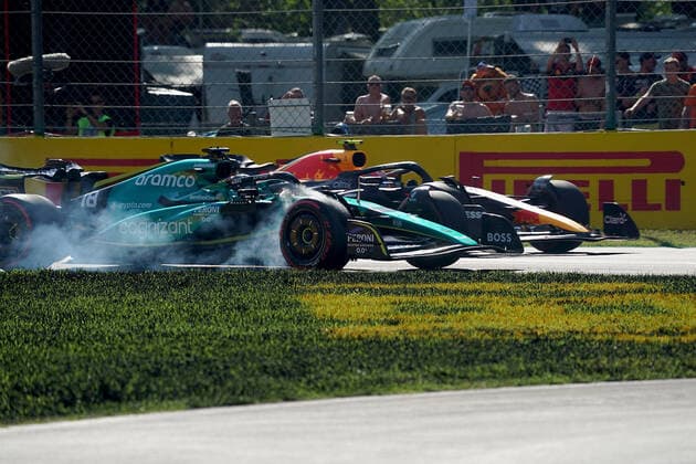 10 09 2022, Autodromo Nazionale di Monza, Monza, FORMULA 1 PIRELLI GRAN PREMIO D ITALIA 2022 ,in picture Lance Stroll CAN , Aston Martin Aramco Cognizant Formula One Team, Sergio Perez MEX , Oracle Red Bull Racing Monza Autodromo Nazionale di Monza Italy  eu-images-506
