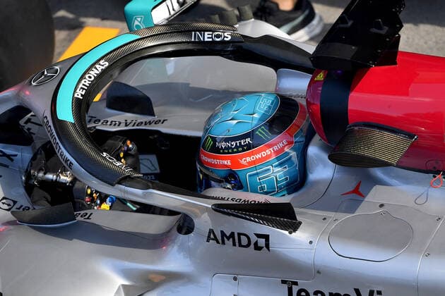 10 09 2022, Autodromo Nazionale di Monza, Monza, FORMULA 1 PIRELLI GRAN PREMIO D ITALIA 2022 ,in picture George Russell GBR , Mercedes AMG Petronas Formula One Team Monza Autodromo Nazionale di Monza Italy  eu-images-506