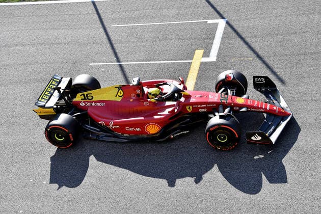 10 09 2022, Autodromo Nazionale di Monza, Monza, FORMULA 1 PIRELLI GRAN PREMIO D ITALIA 2022 ,in the picture pole position for Charles Leclerc MCO , Scuderia Ferrari Monza Autodromo Nazionale di Monza Italy  eu-images-506