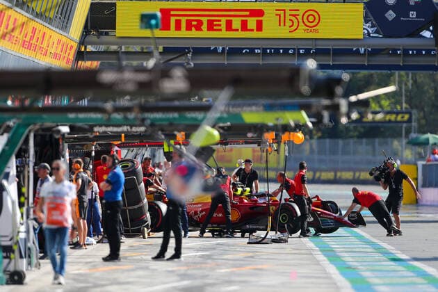 Charles Leclerc (MON) Ferrari F1-75 during 2022 Formula 1 Pirelli Gran Premio d Italia - Grand Prix of Italy - Free practice and qualifying, Formula 1 Championship in Monza, Italy, September 10 2022  Copyright: xAlessioxDexMarcox xipa-agency.nex xLivexMediax 0