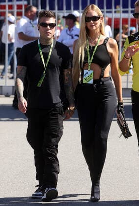 September 11, 2022, MONZA, ITALY: Fedez and Chiara Ferragni walk in the paddock of the Formula One Grand Prix of Italy at the Autodromo Nazionale Monza race track in Monza, Italy, 11 September 2022. .ANSA MATTEO BAZZI Formula One Grand Prix of Italy  - ZUMAa110 20220911_zaf_a110_016 Copyright: xMatteoxBazzix
