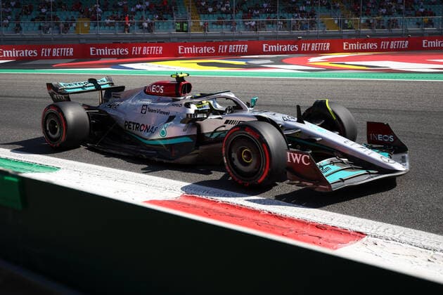 F1 Gran Prix of Italy Lewis Hamilton of Mercedes AMG Petronas F1 Team on track during the F1 Grand Prix of Italy at Circuit de Italy on May 29, 2022 in Autodromo Nazionale, Italy. . Monza Autodromo Nazionale Italy Copyright: xMarcoxCanonierox