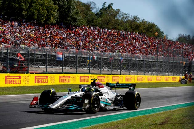 44 Lewis Hamilton GBR, Mercedes AMG Petronas F1 Team , F1 Grand Prix of Italy at Autodromo Nazionale Monza on September 11, 2022 in Monza, Italy Photo by HOCH ZWEI Monza Italy