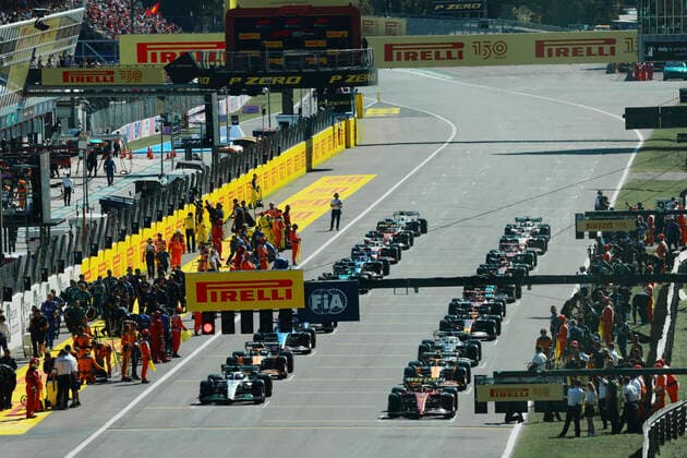 Starting grid, F1 Grand Prix of Italy at Autodromo Nazionale Monza on September 11, 2022 in Monza, Italy Photo by HOCH ZWEI Monza Italy