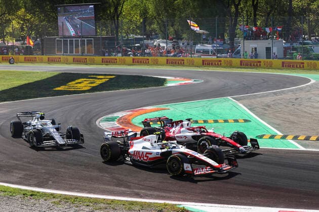 47 Mick Schumacher DEU, Haas F1 Team , 77 Valtteri Bottas FIN, Alfa Romeo F1 Team ORLEN , 22 Yuki Tsunoda JPN, Scuderia AlphaTauri , F1 Grand Prix of Italy at Autodromo Nazionale Monza on September 11, 2022 in Monza, Italy Photo by HOCH ZWEI Monza Italy