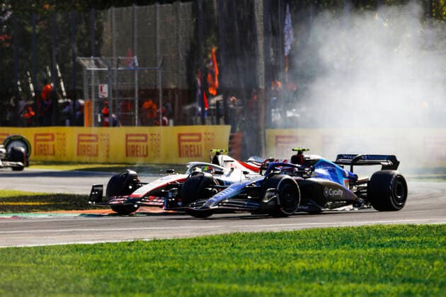 47 Mick Schumacher DEU, Haas F1 Team , 6 Nicholas Latifi CAN, Williams Racing , F1 Grand Prix of Italy at Autodromo Nazionale Monza on September 11, 2022 in Monza, Italy Photo by HOCH ZWEI Monza Italy