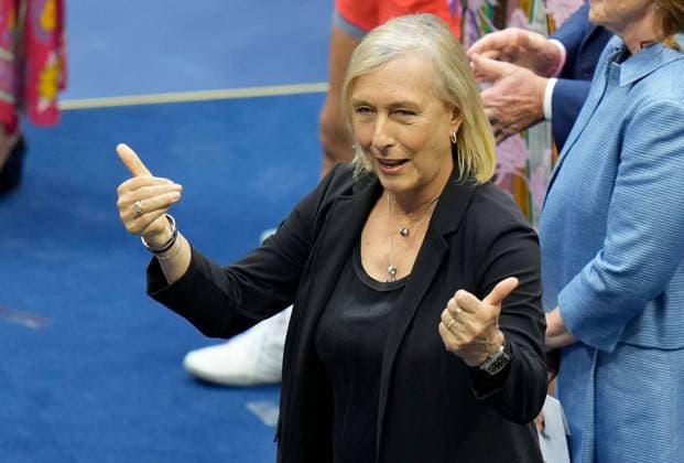 Mandatory Credit: Photo by Dave Shopland Shutterstock (13368081az) Martina Navratilova US Open Championships 2022, Day Thirteen, USTA National Tennis Center, Flushing Meadows, New York, USA - 10 Sep 2022 US Open Championships 2022, Day Thirteen, USTA National Tennis Center, Flushing Meadows, New York, USA - 10 Sep 2022 Copyright: xDavexShopland Shutterstockx 13368081az