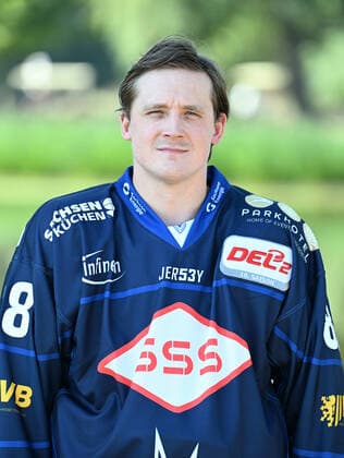 GER Saxony Moritzburg castle hunting lodge team photo session of the Dresdner Eislöwen ice hockey team and individual portraits here Johan Porsberger 1108 22 1108 22