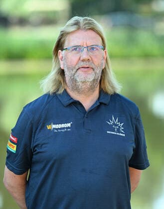 GER Saxony Moritzburg castle hunting lodge team photo session of the Dresdner Eislöwen ice hockey team and individual portraits here Lennart Halling 1108 22 1108 22