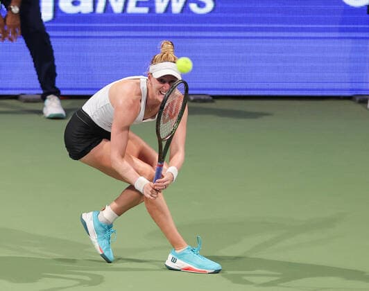 September 13, 2022, New Delhi, New Delhi, India: Chennai Open WTA, Tennis Damen 250 :.Alison RISKE-AMIRTHARAJ (USA) vs Anastasia GASANOVA (Russia) ..RISKE-AMIRTHARAJ in action during Chennai Open WTA 250 Tournament in Chennai on Tuesday who was defeated by GASANOVA by 2-6,3-6 New Delhi India - ZUMAs280 20220913_zsp_s280_004 Copyright: xSeshadrixSukumarx