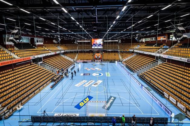 220913 Kristianstad Arena interior before the handball match in the Handball League between IFK Kristianstad and Ystads IF on September 13, 2022 in Kristianstad,  Copyright: CHRISTOFFERxBORGxMATTISSON BB220913CB001