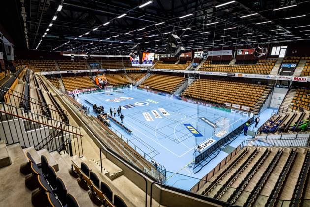 220913 Kristianstad Arena interior before the handball match in the Handball League between IFK Kristianstad and Ystads IF on September 13, 2022 in Kristianstad,  Copyright: CHRISTOFFERxBORGxMATTISSON BB220913CB002
