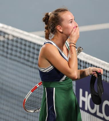 September 14, 2022, New Delhi, New Delhi, India: Chennai Open WTA, Tennis Damen 250 :.Maria TKACHEVA vs Varvana GRACHEVA (RUS)..Varvana GRACHEVA in action during the round of 32 .In Chennai on Tuesday defeated Maria TKACHEVA by 3-6,2-6 New Delhi India - ZUMAs280 20220914_zsp_s280_004 Copyright: xSeshadrixSukumarx