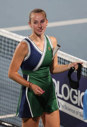 September 14, 2022, New Delhi, New Delhi, India: Chennai Open WTA, Tennis Damen 250 :.Maria TKACHEVA vs Varvana GRACHEVA (RUS)..Varvana GRACHEVA in action during the round of 32 .In Chennai on Tuesday defeated Maria TKACHEVA by 3-6,2-6 New Delhi India - ZUMAs280 20220914_zsp_s280_005 Copyright: xSeshadrixSukumarx