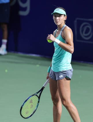 September 14, 2022, New Delhi, New Delhi, India: Chennai Open WTA, Tennis Damen 250 :.Maria TKACHEVA vs Varvana GRACHEVA (RUS)..Maria TKACHEVA in action during the round of 32 .In Chennai on Tuesday defeated by Varvana GRACHEVA (RUS) by 3-6,2-6 New Delhi India - ZUMAs280 20220914_zsp_s280_012 Copyright: xSeshadrixSukumarx