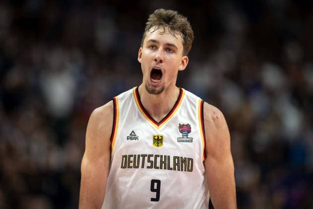 Basketball Berlin 13 09 2022 Eurobasket 2022 quarterfinals Germany GER Greece GRE Franz Wagner Germany, No 09 cheer