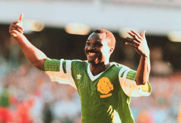 ARKIV 1990 - Fotbolls-VM i Italien Roger Milla, Kamerun ITALIEN FOTBOLL x1008x  Copyright: xANDERSxHOLMSTRÖMx ROGER MILLA