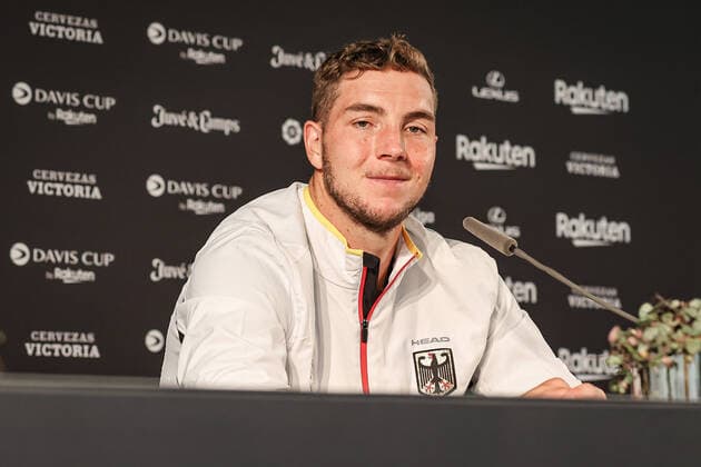 Sport Bilder des Tages Pressekonferenz mit Jan-Lennard Struff (GER), Deutschland vs. Frankreich, DAVIS CUP by Rakuten - Group Finals - Mens Tennis, Hamburg, Tennisstadion am Rothenbaum, 14.09.2022, *** Press Conference with Jan Lennard Struff GER , Germany vs France, DAVIS CUP by Rakuten Group Finals Mens Tennis, Hamburg, Tennisstadion am Rothenbaum, 14 09 2022, Copyright: xClaudioxGärtnerx