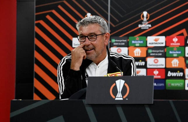 Football, men, season 2022 2023, Europa League, press conference training before the Sporting Braga 1 FC Union Berlin, coach Urs Fischer 1 FC Union , 14 09 2022, Copyright: xMatthiasxKochx