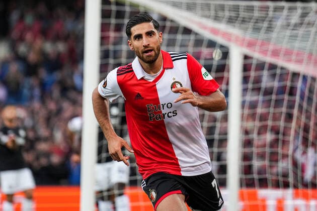 UEFA Europa League: Feyenoord v SK Sturm Graz Rotterdam - Alireza Jahanbakhsh of Feyenoord celebrates the 1-0 during the match between Feyenoord v SK Sturm Graz at Stadion Feijenoord De Kuip on 15 September 2022 in Rotterdam, Netherlands. Copyright: xTomxBodex