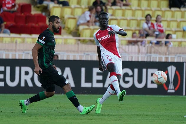 Krepin Diatta (AS Monaco) FOOTBALL : AS Monaco vs Ferencvaros TC - Ligue Europa - Phase de groupe - Monaco - 15 09 2022 NorbertScanella Panoramic 