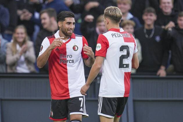 ROTTERDAM, 15-09-2022, Stadium Feijenoord, De Kuip, UEFA Europa League, Feyenoord - Sturm Graz, season 2022 2023, Feyenoord forward Alireza Jahanbakhsh celebrate his goal 4-0 Feyenoord - Sturm Graz  x18341331x Copyright: