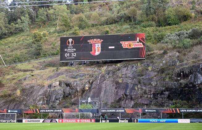 Football, men, season 2022 2023, Europa League, Sporting Braga 1 FC Union Berlin group stage, group D, matchday 2 , overview, scoreboard with countdown, 15 09 2022, Copyright: xMatthiasxKochx