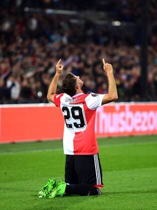 ROTTERDAM lr during the UEFA Europa League Group F match between Feyenoord and Sturm Graz at Feyenoord Stadium de Kuip on September 15, 2022 in Rotterdam, Netherlands ANP OLAF KRAAK UEFA Europa League group F 2022 2023 xVIxANPxSportx xxANPxIVx 454818371 originalFilename: 454818371.jpg
