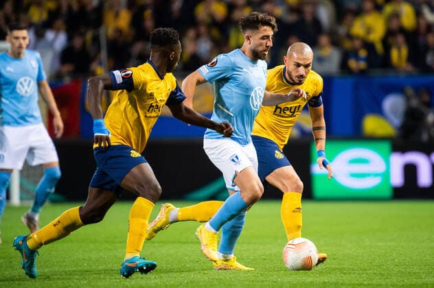 220915 Moustafa Zeidan of Malmö FF during the UEFA Europa League match between Royale Union Saint Gilloise and Malmö FF on September 15, 2022 in Leuven Photo Christian Örnberg BILDBYRAN COP 166 CO0231 football football soccer fotball uefa europa league royale union saint gilloise malmö ff bbeng,  Copyright: CHRISTIANxÖRNBERG BB220915CO025