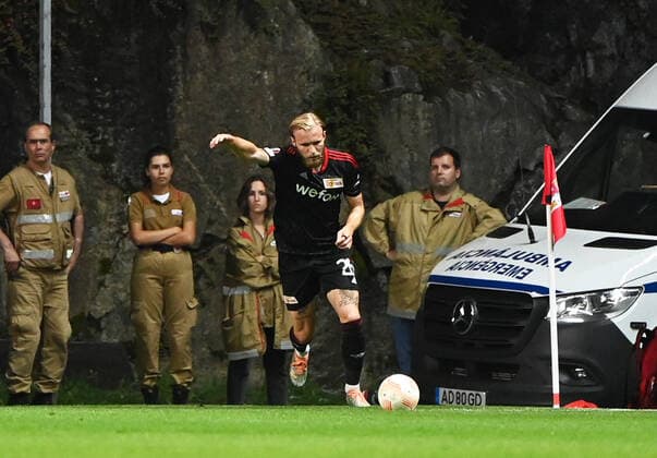 Football, Men, Season 2022 2023, Europa League, Sporting Braga 1 FC Union Berlin Group Stage, Group D, Matchday 2 , Tymoteusz Puchacz 1 FC Union Berlin , 15 09 2022, Copyright: xMatthiasxKochx