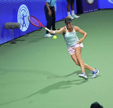 September 16, 2022, Chennai, Tamil Nadu, India: Chennai Open WTA, Tennis Damen 250 : ..Nadia PODOROSKA ARG vs.Tatjana MARIA GER.. MARIA in action & defeated By. PODOROSKA 3-6, 6-2,6-6,6-7. Chennai India - ZUMAs280 20220916_zsp_s280_004 Copyright: xSeshadrixSukumarx