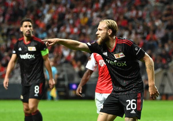 Football, Men, Season 2022 2023, Europa League, Sporting Braga 1 FC Union Berlin Group Stage, Group D, Matchday 2 , Tymoteusz Puchacz 1 FC Union Berlin , 15 09 2022, Copyright: xMatthiasxKochx