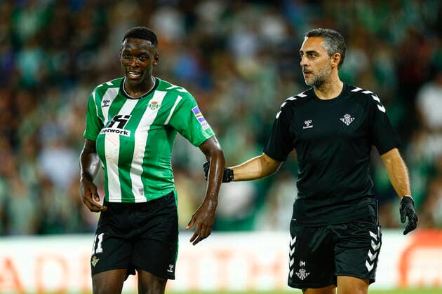 Fußball, EL, Real Betis Sevilla - PFC Ludogorets Razgrad ESP: Real Betis - PFC Ludogorets UEFA Europa League, Group C, date 2 Luiz Henrique of Real Betis celebrates after scoring goal during the UEFA Europa League match between Real Betis and PFC Ludogorets, Group C, played at Benito Villamarin Stadium on Sep 15, 2022 in Sevilla, Spain. Contributor Copyright: xPressinphotox AP_220915_588