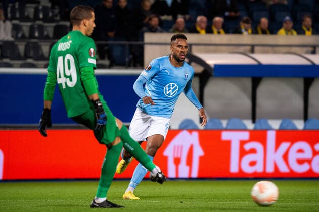 220915 Isaac Kiese Thelin of Malmö FF during the UEFA Europa League match between Royale Union Saint Gilloise and Malmö FF on September 15, 2022 in Leuven Photo Christian Örnberg BILDBYRAN COP 166 CO0231 football football soccer fotball uefa europa league royale union saint gilloise malmö ff bbeng,  Copyright: CHRISTIANxÖRNBERG BB220915CO033